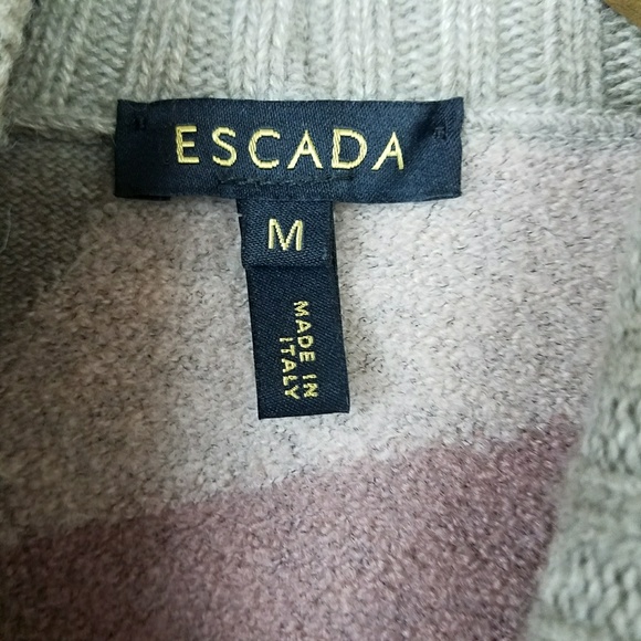 Escada Asymmetrical Wrap sweater Size M - Picture 6 of 8
